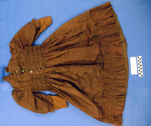 Dress, Brown Taffeta