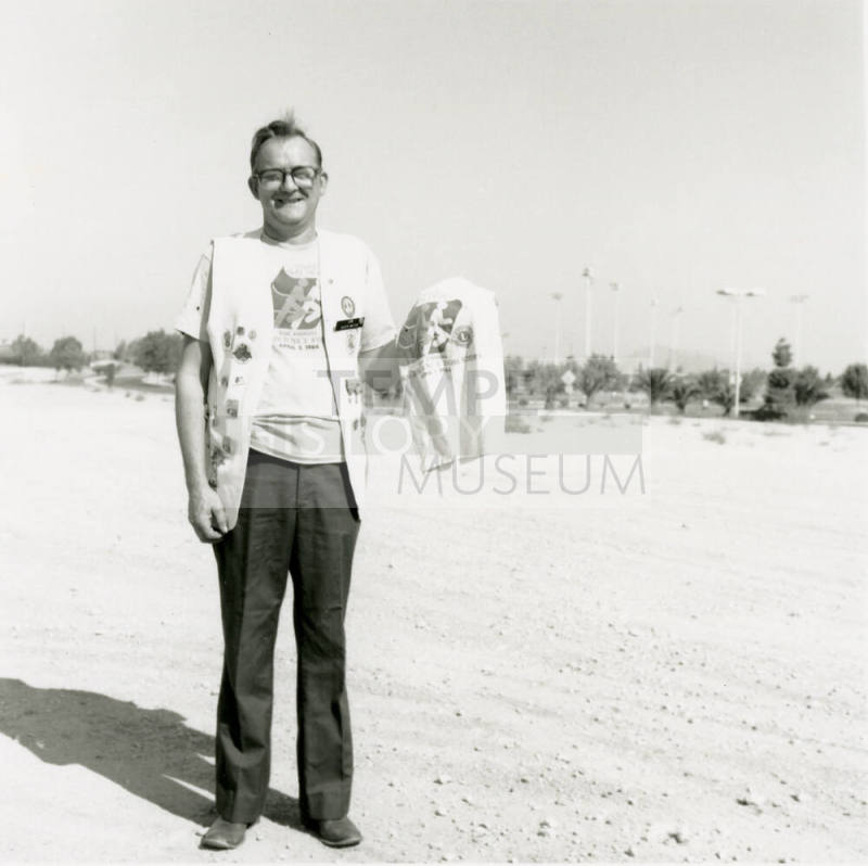 Man posing for camera. - September 1984