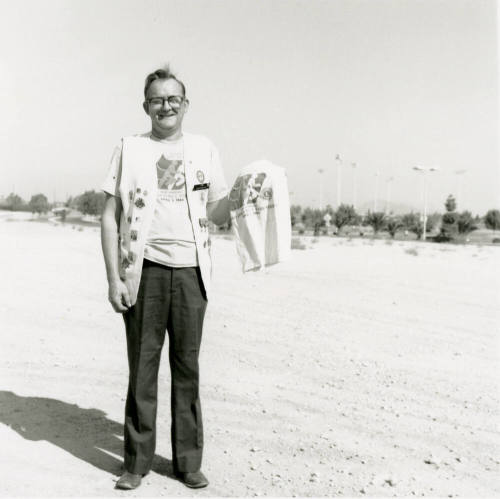 Man posing for camera. - September 1984
