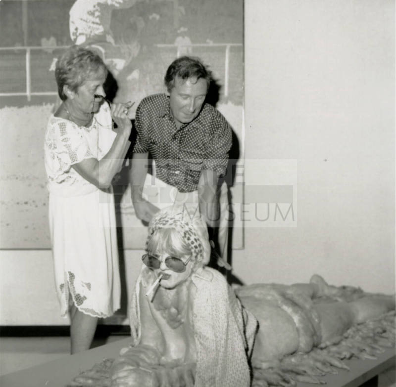 Man and Woman Viewing Art - September 1984