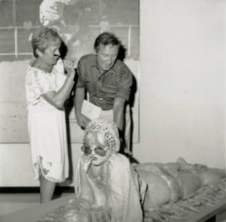 Man and Woman Viewing Art - September 1984