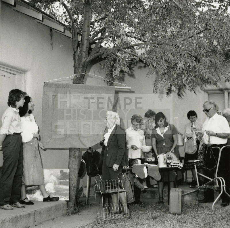 Unidentified Group at Outdoor Thrift Sale - (1 of 2)