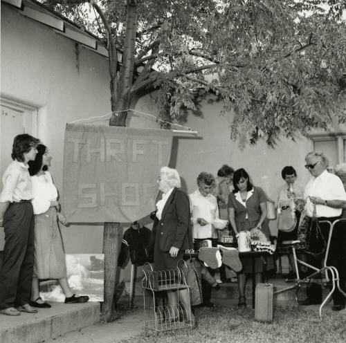 Unidentified Group at Outdoor Thrift Sale - (1 of 2)