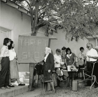 Unidentified Group at Outdoor Thrift Sale - (1 of 2)