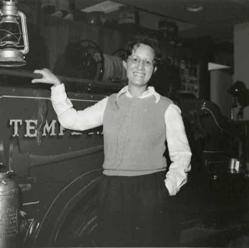 Unidentified Person with Tempe Fire Department Engine - (2 of 2)