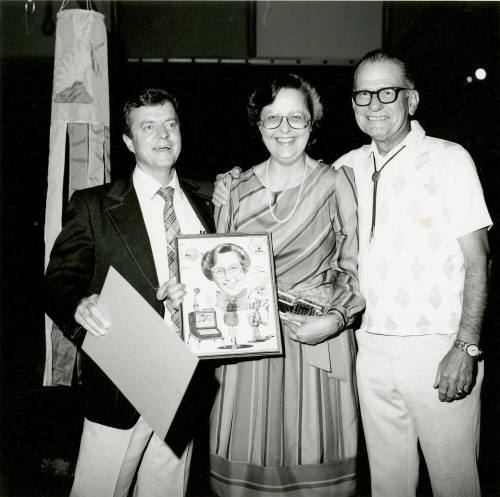 Unidentified Group & Award Presentation