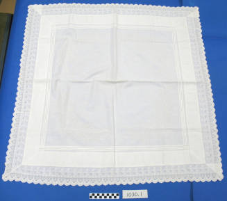 White cotton pillow sham