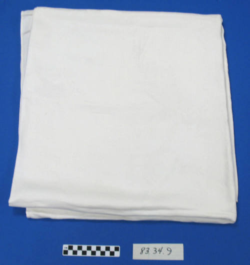 White damask tablecloth