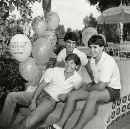 3 Young Men at Tempe Oktoberfest, 13-14 October, 1984 - (1 of 2)