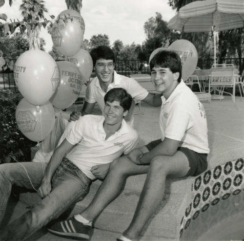 3 Young Men at Tempe Oktoberfest, 13-14 October, 1984 - (2 of 2)