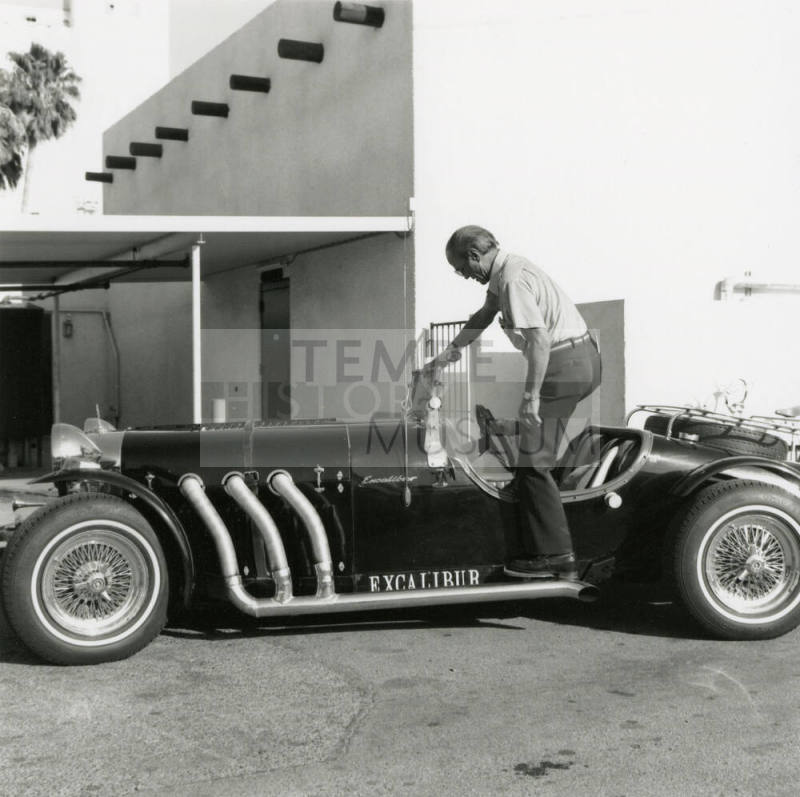 Leonardo Monti and Classic 1966 Excalibur Roadster