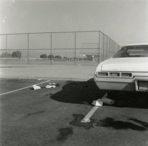 Corona's proud image buried in pile of litter. - Tempe Daily News, December 8 1984