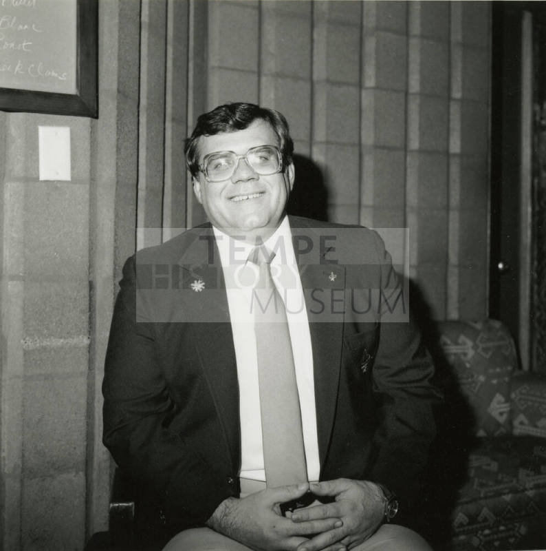 Unidentified man with a Tempe Diablos Blazer