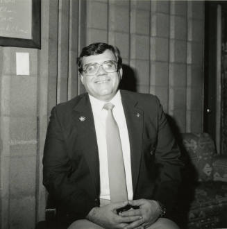 Unidentified man with a Tempe Diablos Blazer