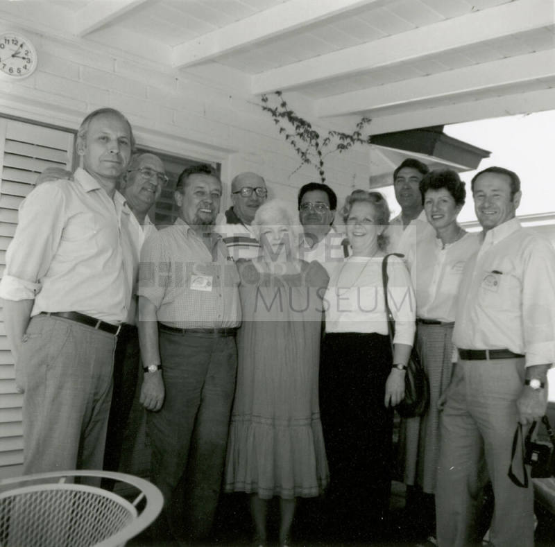 Unidentified Group of People on Patio