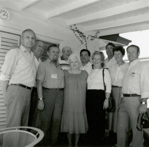 Unidentified Group of People on Patio