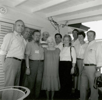 Unidentified Group of People on Patio