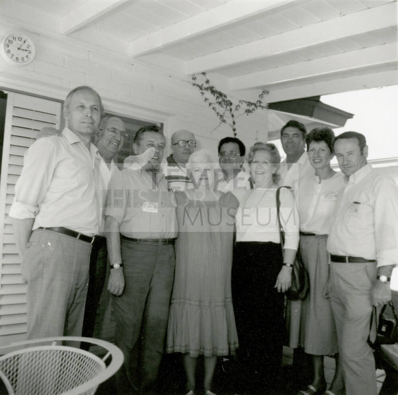 Unidentified Group of People on Patio