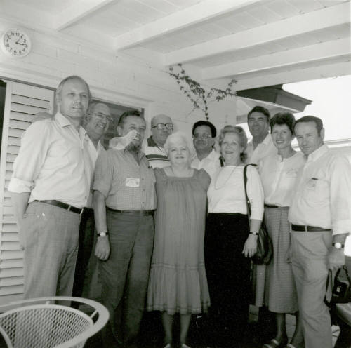 Unidentified Group of People on Patio