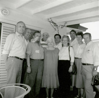 Unidentified Group of People on Patio
