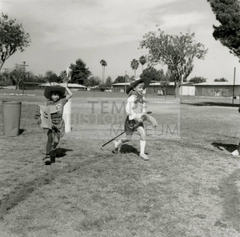Unidentified Kids Horsing Around