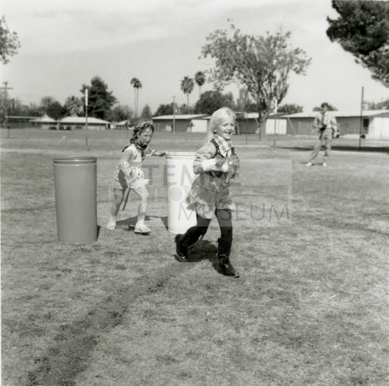 Unidentified Kids Horsing Around