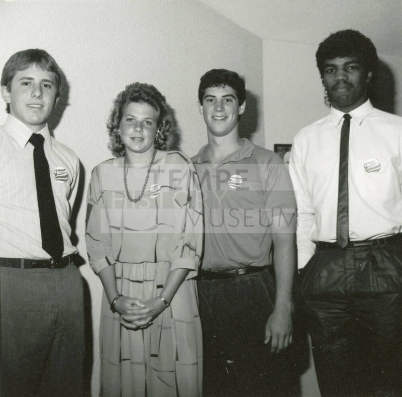 Unidentified Group of Tempe Badge Wearers - (4 of