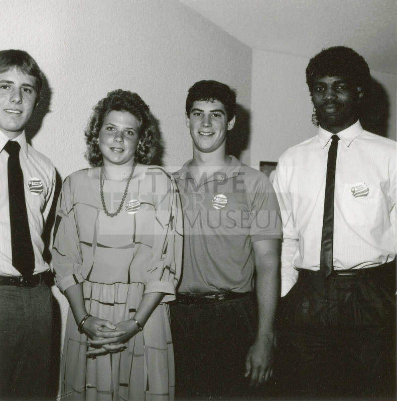 Unidentified Group of Tempe Badge Wearers - (5 of