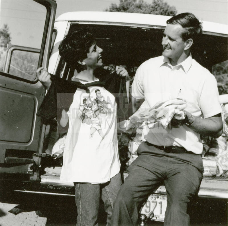 "Great giveaway master aids needy" - Tempe Daily News - May 4, 1985 - (2 of 2)