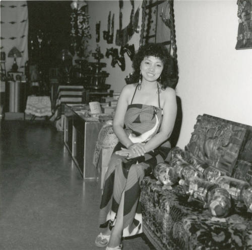 Woman posing for the camera.