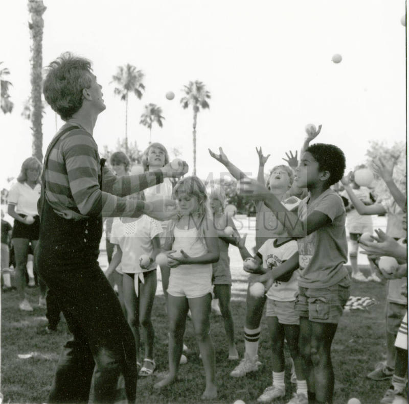 Oops, where did that ball go? - Tempe Daily News, July 1985