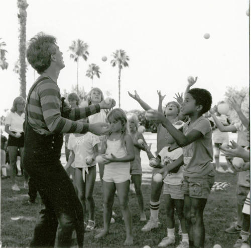 Oops, where did that ball go? - Tempe Daily News, July 1985