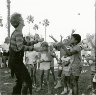 Oops, where did that ball go? - Tempe Daily News, July 1985