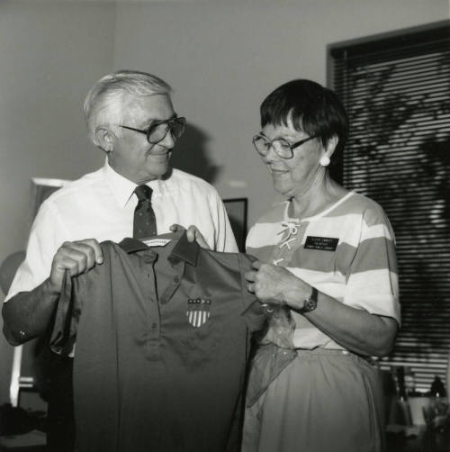 Unidentified Man & Louise Emment (1 of 2)