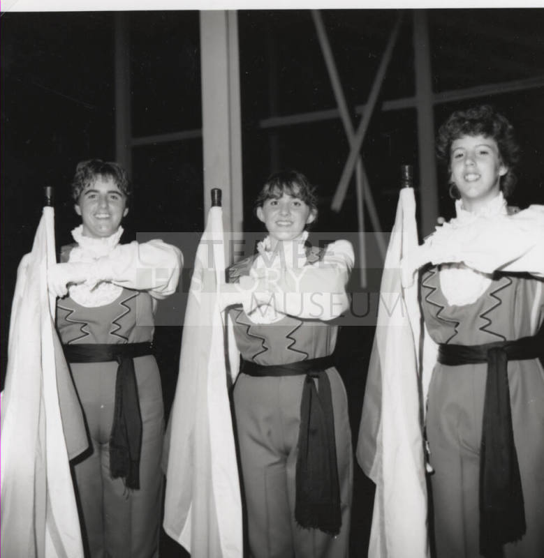 Color guard members give time freely - Tempe Daily News - October 12, 1985 - (2 of 2)