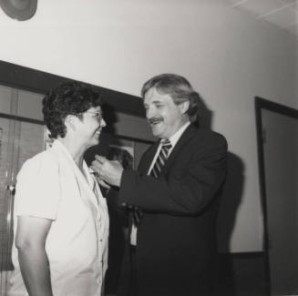 Tempe High School employees 'pinned', from Tempe Daily News, October 17, 1985