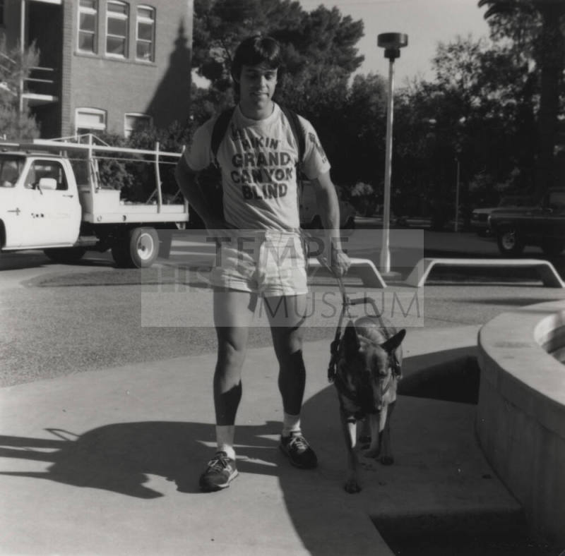 Hikin' blind, from Tempe Daily News, November 2, 1985