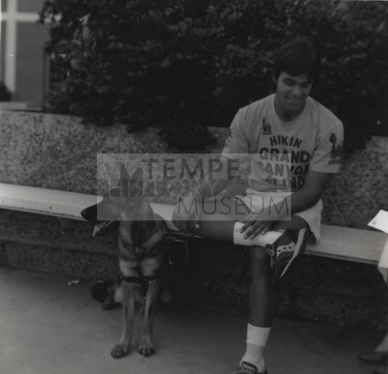 Hikin' blind: student tackles Grand Canyon for Miss Liberty, November 2, 1985
