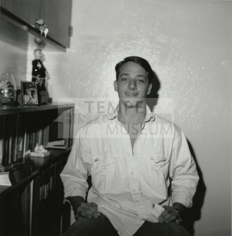 Man posing for the camera. - November 1985