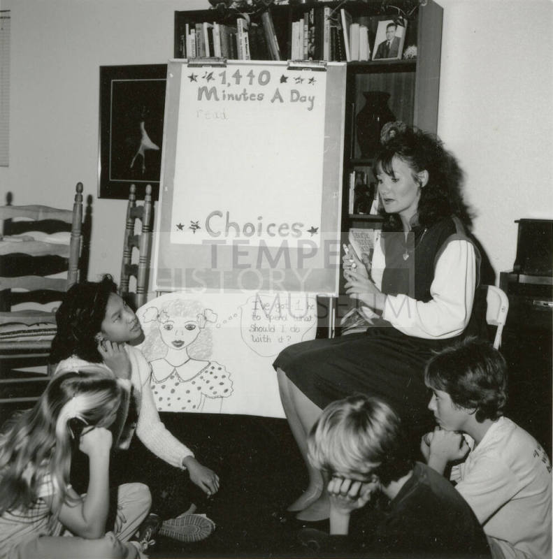 Tempean brings time management to child level, from Tempe Daily News, January 28, 1986