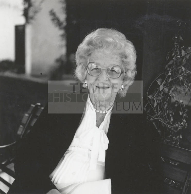 Unidentified Woman on Outside Bench