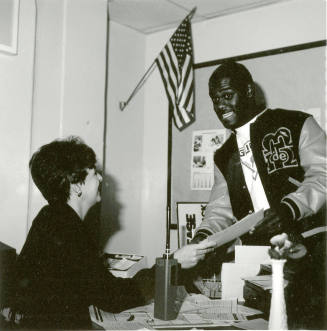 Marcos student's message:  Go for it! - Tempe Daily News - February 1, 1986