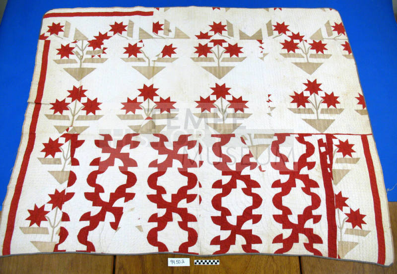 Cleveland Lily and Drunkard's Path (used other name) quilt