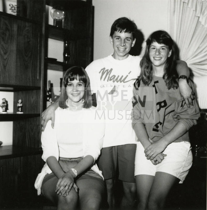 Unidentified Man (in Maui Shirt) and 2 Women