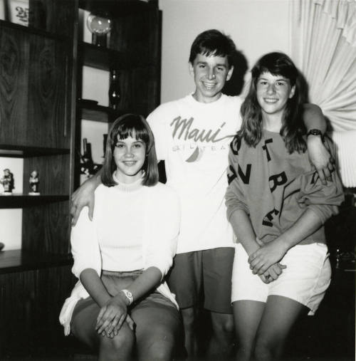 Unidentified Man (in Maui Shirt) and 2 Women