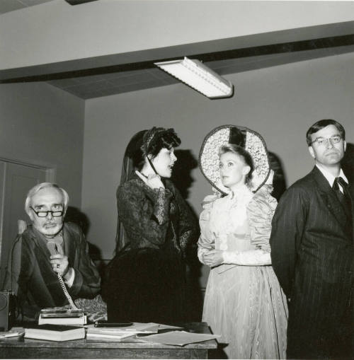 Unidentified Group of 2 Men & 2 Women in Vintage Clothing