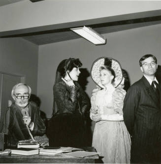 Unidentified Group of 2 Men & 2 Women in Vintage Clothing