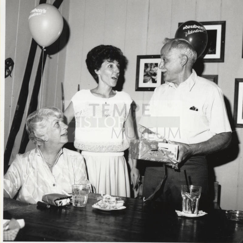 Unidentified Office Party of 2 Women & 1 Man - (1 of 3)