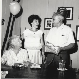 Unidentified Office Party of 2 Women & 1 Man - (1 of 3)