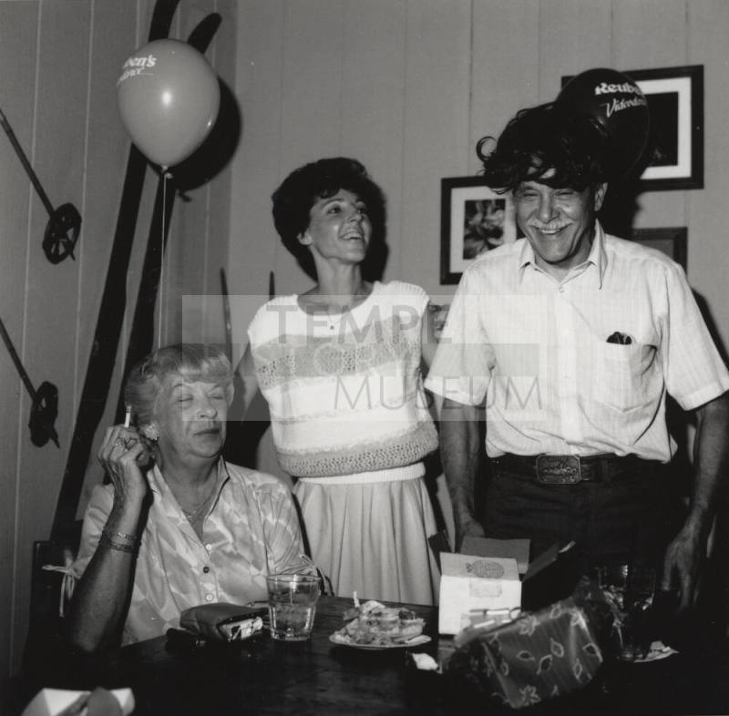 Unidentified Office Party of 2 Women & 1 Man - (2 of 3)